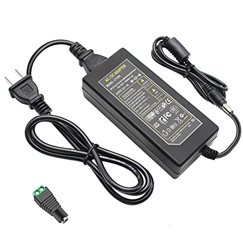 12V 5A 60W AC to DC LED Power Supply Adapter,AC 100V-240 to DC 12V Low Voltage Transformer, US Plug Power Converter Power Adapter for LED Strip Lights