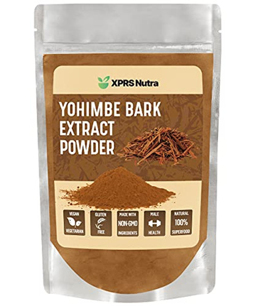 XPRS Nutra Yohimbe Bark Extract Powder - Natural Yohimbe Supplements for Men - Yohimbe Extract Powder Supports Mood, Metabolic Function, and Sexual Health -4 oz-