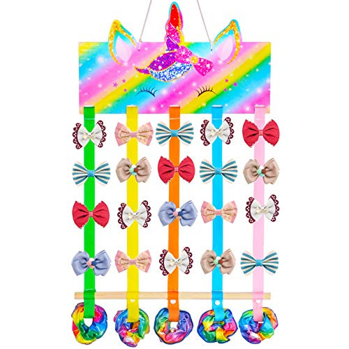 PASHOP Hair Bow Holder Unicorn Hair Clips Bow Holder Organizer for Girls Headband Hanger Storage Hair Accessories for Baby Girls Room Wall Decor Ornament -Unicorn- PASHOP Hair Bow Holder Unicorn Hair Clips Bow Holder Organizer for Girls Headband Hanger Storage Hair Accessories for Baby Girls Room Wall Decor Ornament -Unicorn-