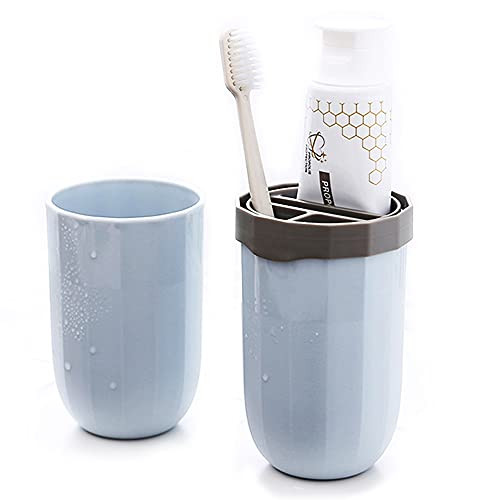 Travel Toothbrush Cup Case, Portable Plastic Toothbrush Holder Case Toothbrush Travel Containers with Cover Toothpaste Storage Box for Travel Business Trip Home Camping School Daily Uses Travel Toothbrush Cup Case, Portable Plastic Toothbrush Holder Case Toothbrush Travel Containers with Cover Toothpaste Storage Box for Travel Business Trip Home Camping School Daily Uses