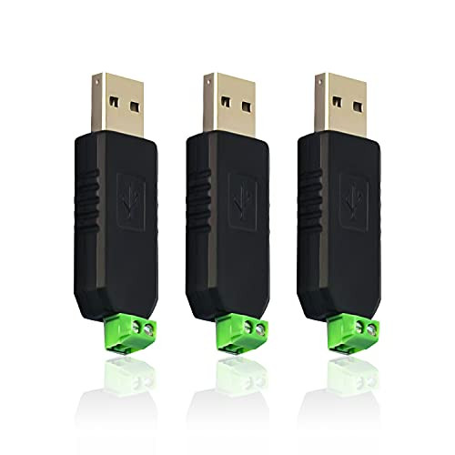 DaFuRui USB to RS485 Converter Adapter?3Pack CH340T chip 32/64-bit Suitable for Laptops Windows 7 8 XP Vista