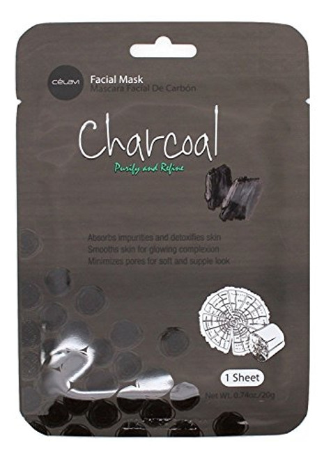 Celavi Essence Facial Mask Paper Sheet Korea Skin Care Moisturizing 12 Pack -Charcoal- Celavi Essence Facial Mask Paper Sheet Korea Skin Care Moisturizing 12 Pack -Charcoal-