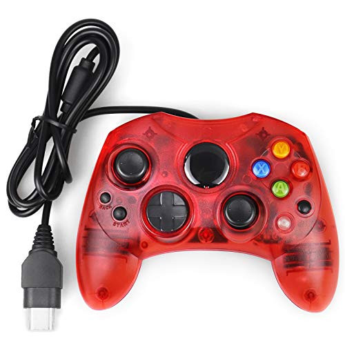 Xbox Classic Controller S-Type Wired Gamepad for Xbox S Type Console -Ruby Red-
