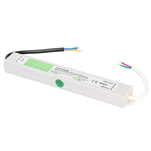 Power Supply Adapter LED Power Supply Driver AC90?250V Durable High Efficiency Waterproof Aluminum Alloy for Electronic-DC12V-