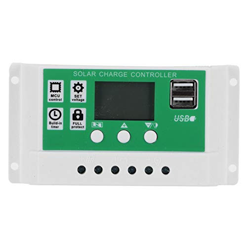 Solar Charge Controller 30A 12V 24V MPPT Solar Panel Battery Regulator Multi-Function Charge Controller Auto Focusing Tracking LCD Display
