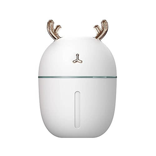 OWSOO F11 Portable Mini Humidifier USB Desk Air Humidifier 300ML Aroma Essential Oil Diffuser for Home Car USB Fogger Mist Maker with LED Night Lamp