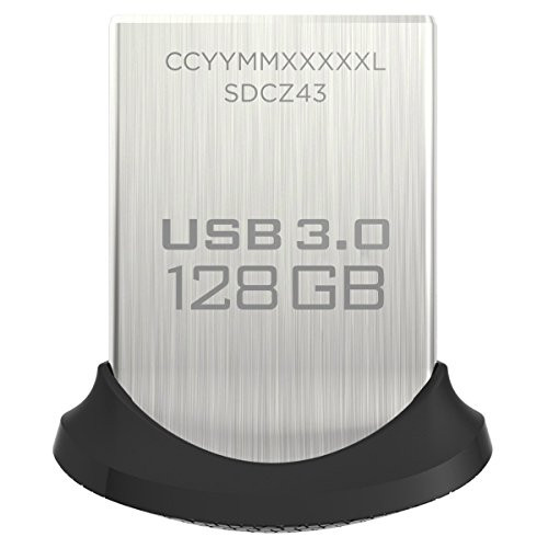 SanDisk Ultra Fit 128GB USB 3.0 Flash Drive - SDCZ43-128G-GAM46 SanDisk Ultra Fit 128GB USB 3.0 Flash Drive - SDCZ43-128G-GAM46