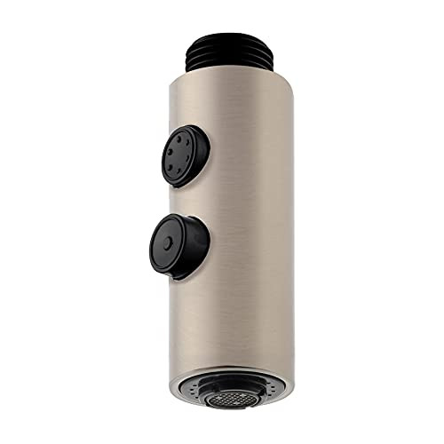 Kitchen Sink Faucet Sprayer Head, 2 Function Pull Out Sink Sprayer Head Replacement, Bathroom Faucet Head Replacement Part Pull-Down Spray Head Faucet Head Kitchen Tap Sprayer Spout-Brushed Nickel