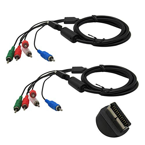 WGL 2X HD Component A/V AV Audio Video Cable Cord for Sony Playstation 3 PS2 PS3 Slim