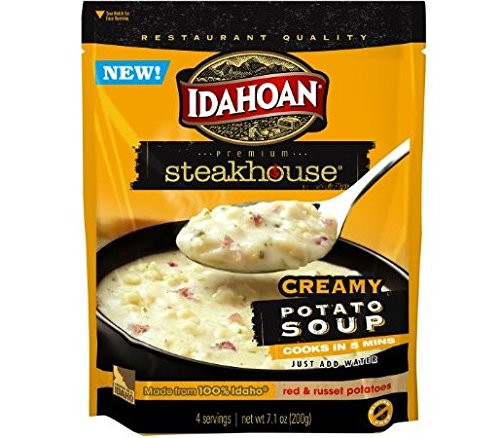 Idahoan Steakhouse Creamy Potato Soup Mix -Pack of 3- 7.1 oz Bags