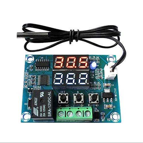 XH-W1219 Dual LED Display Thermostat Temperature Controller Module Sensor DC 12V