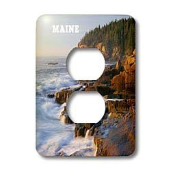 3dRose Lsp_101694_6 Acadia National Park in Maine 2 Plug Outlet Cover