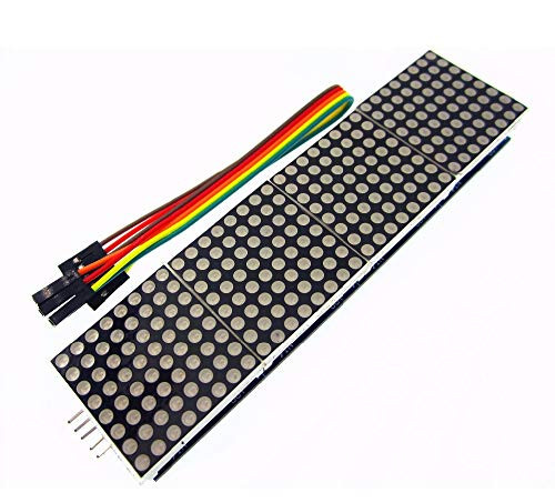 Phoncoo MAX7219 Dot Matrix Module Microcontroller 4 in One Display with 5P Line