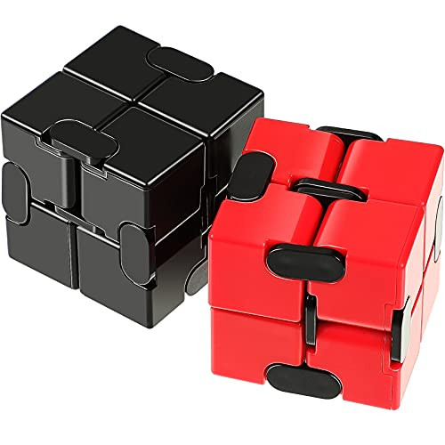 2 Pieces Infinity Cube Fidget Toys, Mini Fidget Blocks Desk Toy, Infinity Cube Stress Relief Toys, Magic Cube Sensory Toy for Anxiety Relief for Students and Adults 2 Pieces Infinity Cube Fidget Toys, Mini Fidget Blocks Desk Toy, Infinity Cube Stress Relief Toys, Magic Cube Sensory Toy for Anxiety Relief for Students and Adults