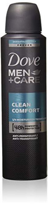 New Dove Men plusCare Clean Comfort Anti-Perspirant Deodorant Spray 150 Ml/5.0oz -4 Can- New Dove Men plusCare Clean Comfort Anti-Perspirant Deodorant Spray 150 Ml/5.0oz -4 Can-