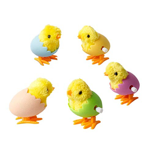 PRETYZOOM 5PCS Wind Up Chicken Toy Plush Chicks Toys for Kids Party Favors Carnival Prizes Classroom Goody Bag Fillers PRETYZOOM 5PCS Wind Up Chicken Toy Plush Chicks Toys for Kids Party Favors Carnival Prizes Classroom Goody Bag Fillers
