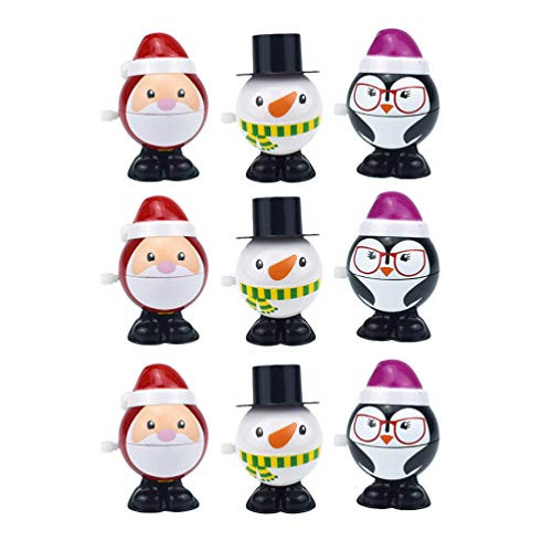 Amosfun 9pcs Christmas Wind up Toys Santa Snowman Penguin Clockwork Walking Toys for Xmas Holiday Party Bag Fillers Favors Supplies Gift Amosfun 9pcs Christmas Wind up Toys Santa Snowman Penguin Clockwork Walking Toys for Xmas Holiday Party Bag Fillers Favors Supplies Gift