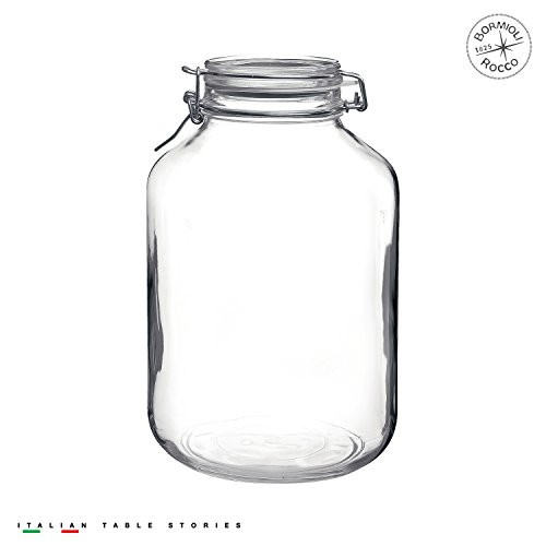 Bormioli Rocco Fido Clear Jar, 169 Oz.