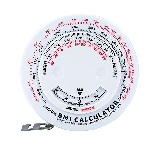 Body Measuring Tape,Beauty Body Mass Index Round Fat Measurement Measure Fitness Measuring Body Retractable Tape