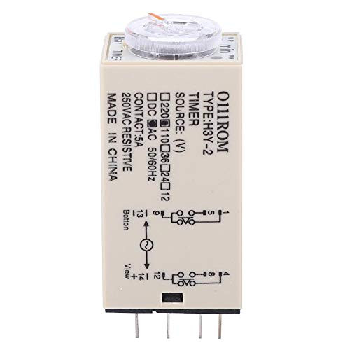Stable Performance 0-3 Minute H3Y2 24V Power On Time Relay, Delay Timer, for Automatic Control-Ac110V-