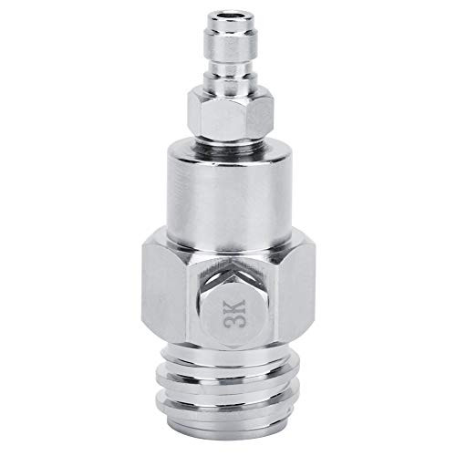 TR21-4 External CO2 Tank Adapter Connector Adapter Soda Connector Adapter Accessories with 3K Burst Disk for Soda Club Nickel Plating Material Approx. 6cm / 2.4in