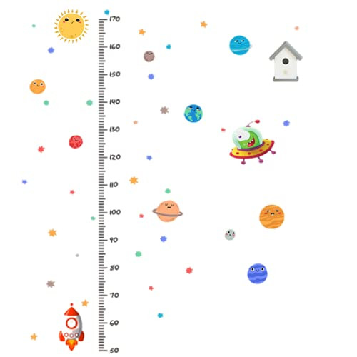 Height Growth Chart Wall Sticker, Rocket Height Ruler Growth Chart Height Ruler for Kids Measuring Ruler Height Decals Kids Measure Growth Wall Decals Height Growth Chart Wall Sticker, Rocket Height Ruler Growth Chart Height Ruler for Kids Measuring Ruler Height Decals Kids Measure Growth Wall Decals