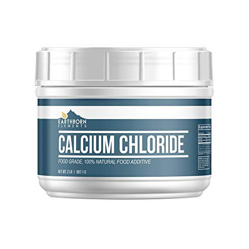 Calcium Chloride -2 lb Tub- by Earthborn Elements, Food Grade, Brewing/Winemaking, Pickling, Cheesemaking, Sports Drinks, Food Additive/Preservative Calcium Chloride -2 lb Tub- by Earthborn Elements, Food Grade, Brewing/Winemaking, Pickling, Cheesemaking, Sports Drinks, Food Additive/Preservative