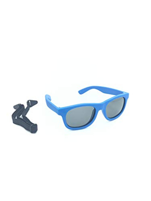 Kids / Baby Polarized Sunglasses With Strap 100 percent UVA  and  UVB -Blue-