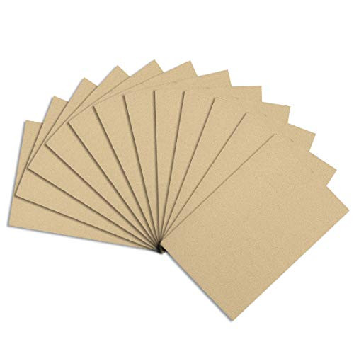 uxcell Corrugated Cardboard Filler Insert Sheet Pads 3-Layer 3mm x 10-Inch x 14-Inch for Packing, Mailing, and Crafts 12pcs