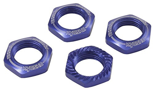 Kyosho Wheel nut Blue 4 Parts for Radio Control with Input Serration IFW472BL Kyosho Wheel nut Blue 4 Parts for Radio Control with Input Serration IFW472BL