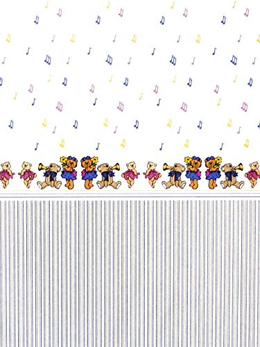 Melody Dollhouse Musical Teddy Bears Miniature 1:12 Nursery Wallpaper 3 Sheets