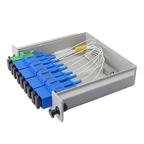 Fiber Optic Splitter 1 x 8 Fiber Branching Cassette Card Inserting PLC Splitter YOUCHENG for CATV Data Network, Optical Communication System, Optical Fiber Test Equipment, FTTH and FTTB