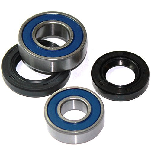 Caltric Front Wheel Hub Ball Bearings  and  Seals Kit Compatible with Kawasaki Kfx400 Kfx-400 Ksf400 2003-2006