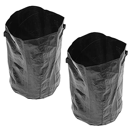 Happyyami 2pcs 10 Gallon Potato Grow Bags PE Plastic Garden Vegetables Planter Bags with Handle for Planting Potato Onion Carrot Taro Radish Peanut 35x50CM Black Happyyami 2pcs 10 Gallon Potato Grow Bags PE Plastic Garden Vegetables Planter Bags with Handle for Planting Potato Onion Carrot Taro Radish Peanut 35x50CM Black
