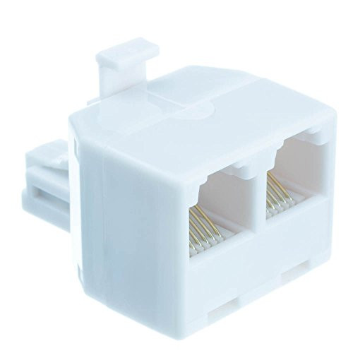 ACL Phone Splitter -Straight- RJ11/RJ12 Male to two RJ11/RJ12 Female, 10 Pack