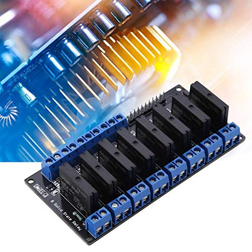 Relay Module 5V Solid State Relay Module, Solid State Relay, 2A with Fuse for Thermostat Temperature Controller Small Body Stable Performance