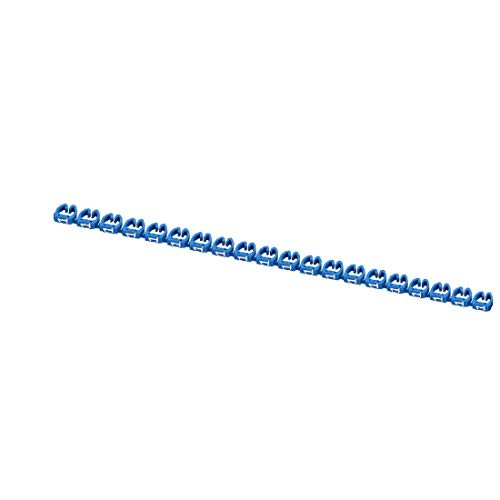 X-DREE 20Pcs Letters 1 Network Cable Labels Markers Blue for 6.0-10.0mm Dia Wire -20pcs lettres 1 reseau câble etiquettes marqueurs bleus pour fil de diamètre 6.0-10.0mm