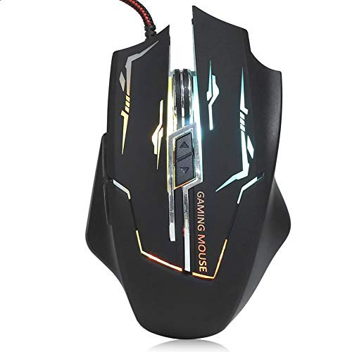 V BESTLIFE Wired Gaming Mouse PC Gaming Mice Black Computer Mice 6-Button Laptop Gaming Mouse Colorful RGB Light-Emitting Desktop E-Sports Mouse V BESTLIFE Wired Gaming Mouse PC Gaming Mice Black Computer Mice 6-Button Laptop Gaming Mouse Colorful RGB Light-Emitting Desktop E-Sports Mouse