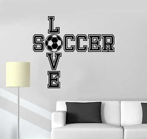 V-studios Vinyl Decal Soccer Ball Quote Boy Room Sports Decor Art Wall Stickers VS519