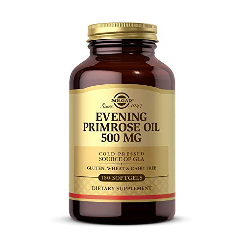 Solgar Evening Primrose Oil 500 mg, 180 Softgels - Promotes Healthy Skin and Cardiovascular Health - Nutritional Support for Women - Gluten Free, Dairy Free - 180 Servings Solgar Evening Primrose Oil 500 mg, 180 Softgels - Promotes Healthy Skin and Cardiovascular Health - Nutritional Support for Women - Gluten Free, Dairy Free - 180 Servings