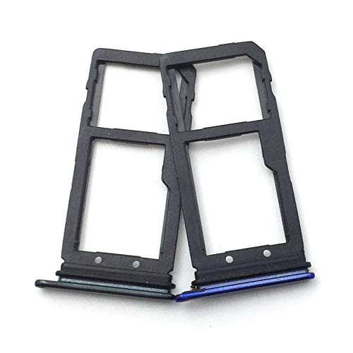 Lysee Mobile Phone Housings  and  Frames - For HTC U11 Life SIM Card Tray Holder Slot Micro SD Card Memory Holder Adapter Replacement Parts - -Color: Black-