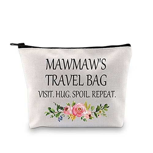 Mawmaw Cosmetic Bag for Grandma Funny Travel Makeup Pouch Toiletry Case Gift for Mawmaw -Mawmaw's Travel Bag-