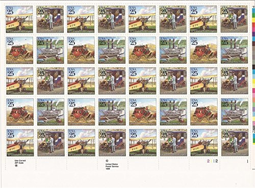 20th Universal Postal Congress Sheet of 40 x 25 Cent US Postage Stamps Scott 2434-37 20th Universal Postal Congress Sheet of 40 x 25 Cent US Postage Stamps Scott 2434-37