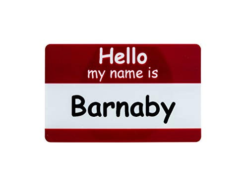 Hello My Name is Nametag -Red-
