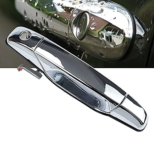 80546 Exterior Chrome Door Handle Front Left Driver Side Replacement for Chevy Silverado Suburban Tahoe, GMC Sierra Yukon  and  Cadillac Escalade 2007-2014  20828258, 22738721, 25960525