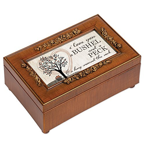 Cottage Garden Love You a Bushel and a Peck Rosewood Jewelry Music Box Plays You Light Up My Life Cottage Garden Love You a Bushel and a Peck Rosewood Jewelry Music Box Plays You Light Up My Life