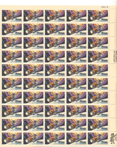 Skylab Full Sheet of 50 X 10 Cent US Postage Stamps Scott 1529