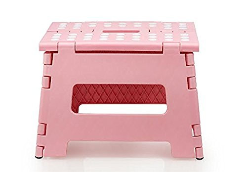 Folding Step Stool Kids Adults Non Slip Plastic Folding Step Stool for Kitchen,Bathroom,Bedroom