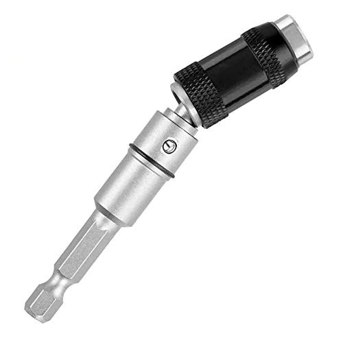 Yiying Pivoting Bit Tip Holder, Magnetic Screw Drill Tip Swivel Hex Bit Holder with Locking Pivot