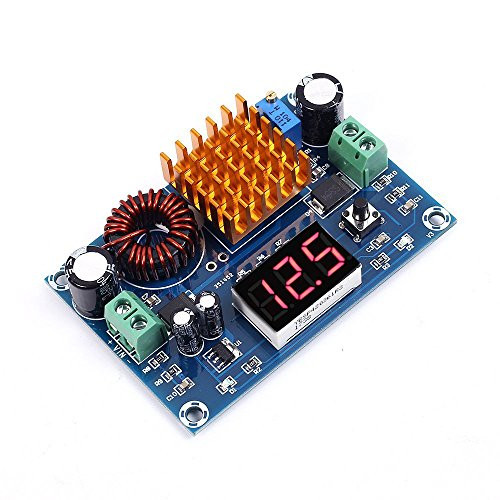 Icstation XH-M411, Digital Step Up Boost Converter, DC Voltage Regulator, Power Supply Module 3V-35V to 5V-45V 5A with Digital Display for DIY Power Supply